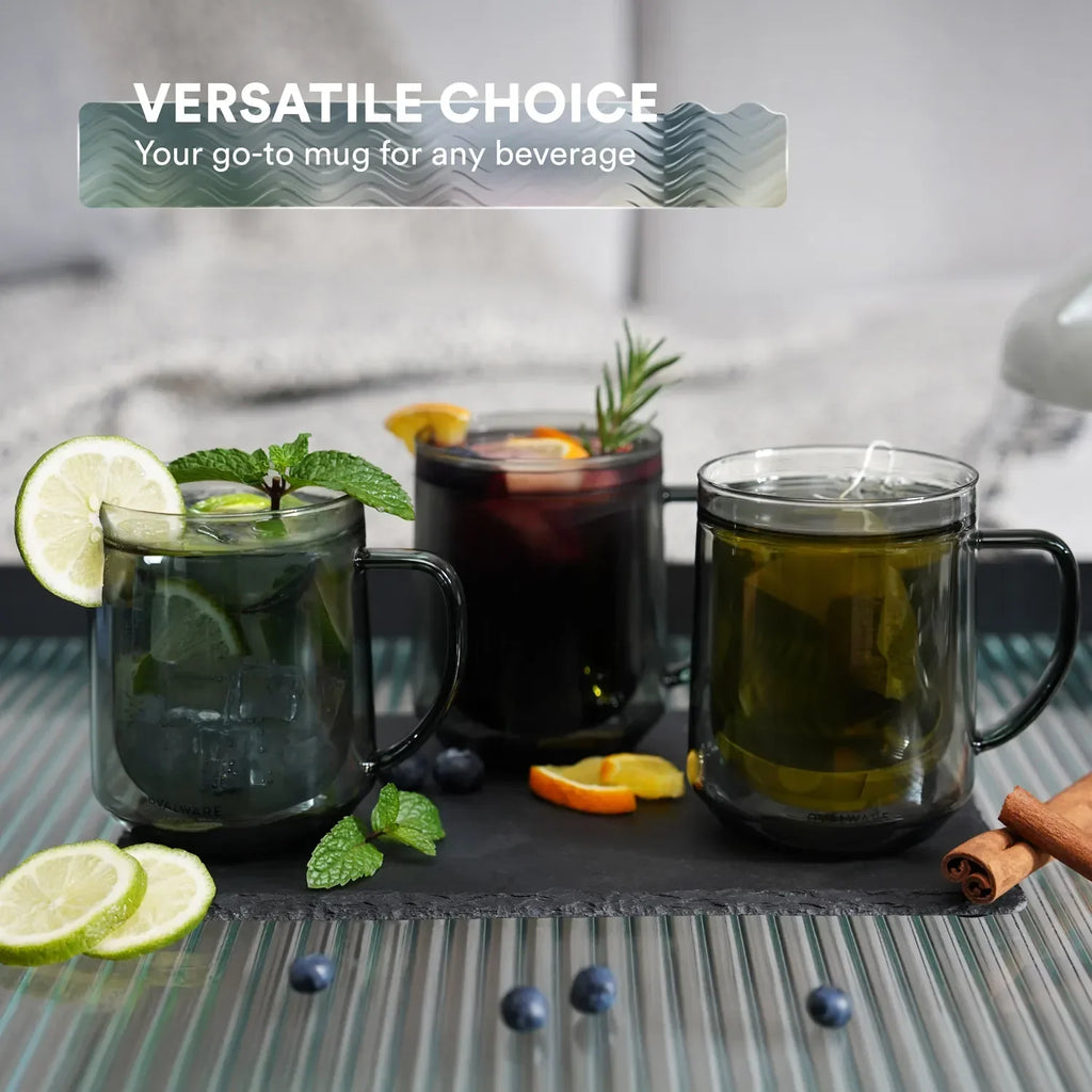 Double Wall Mug - 500ml/17oz (Set of 2)