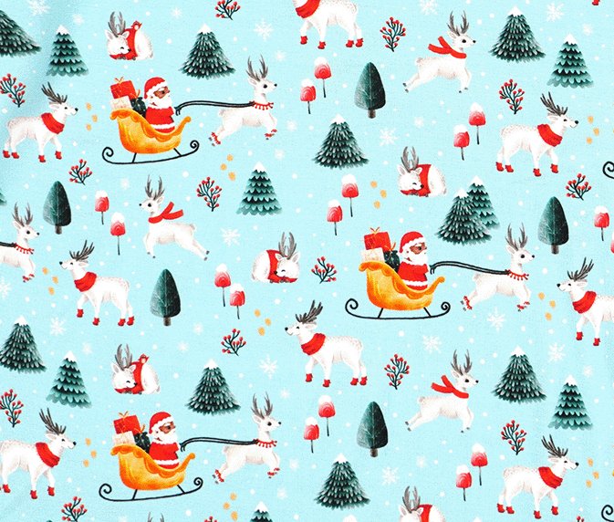 Infant Dark Santa Bamboo Romper