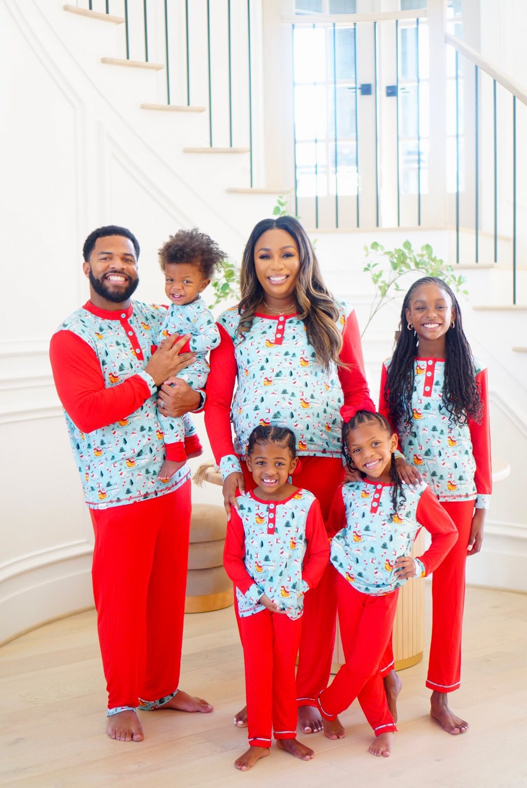 Infant Dark Santa Bamboo Romper