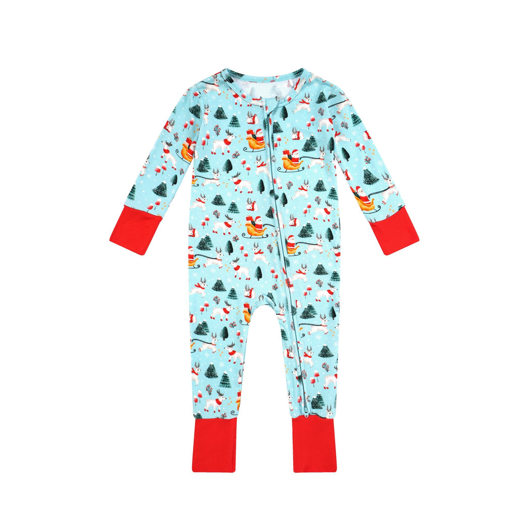 Infant Light Santa Bamboo Romper