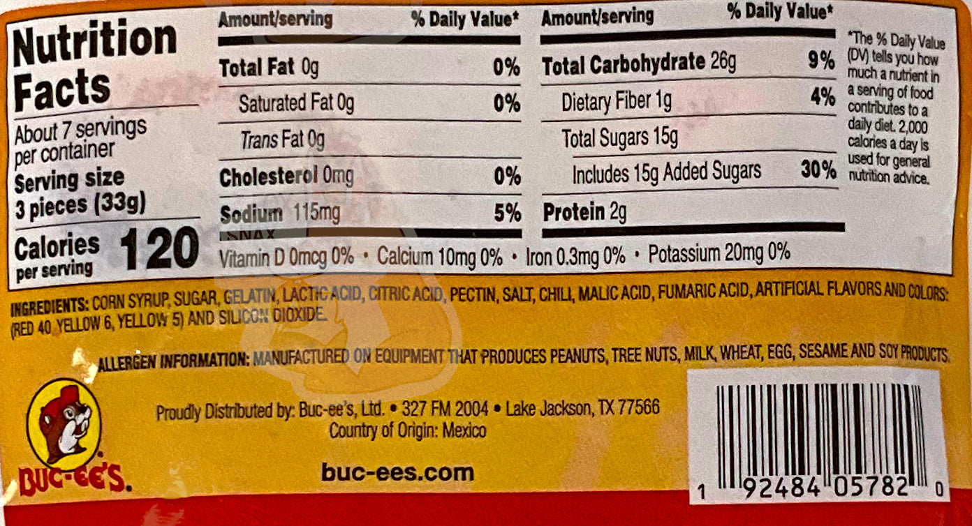 Buc-ee's Chamoy Peach Rings