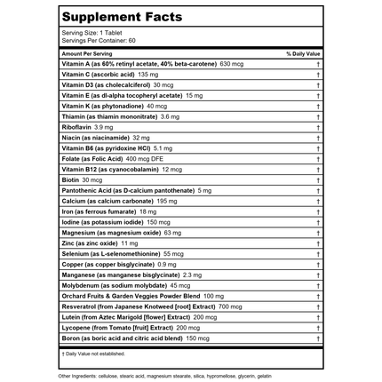 Nature's Way Alive! Daily Energy Multivitamin 22 Vitamins and Minerals 60 Tablets