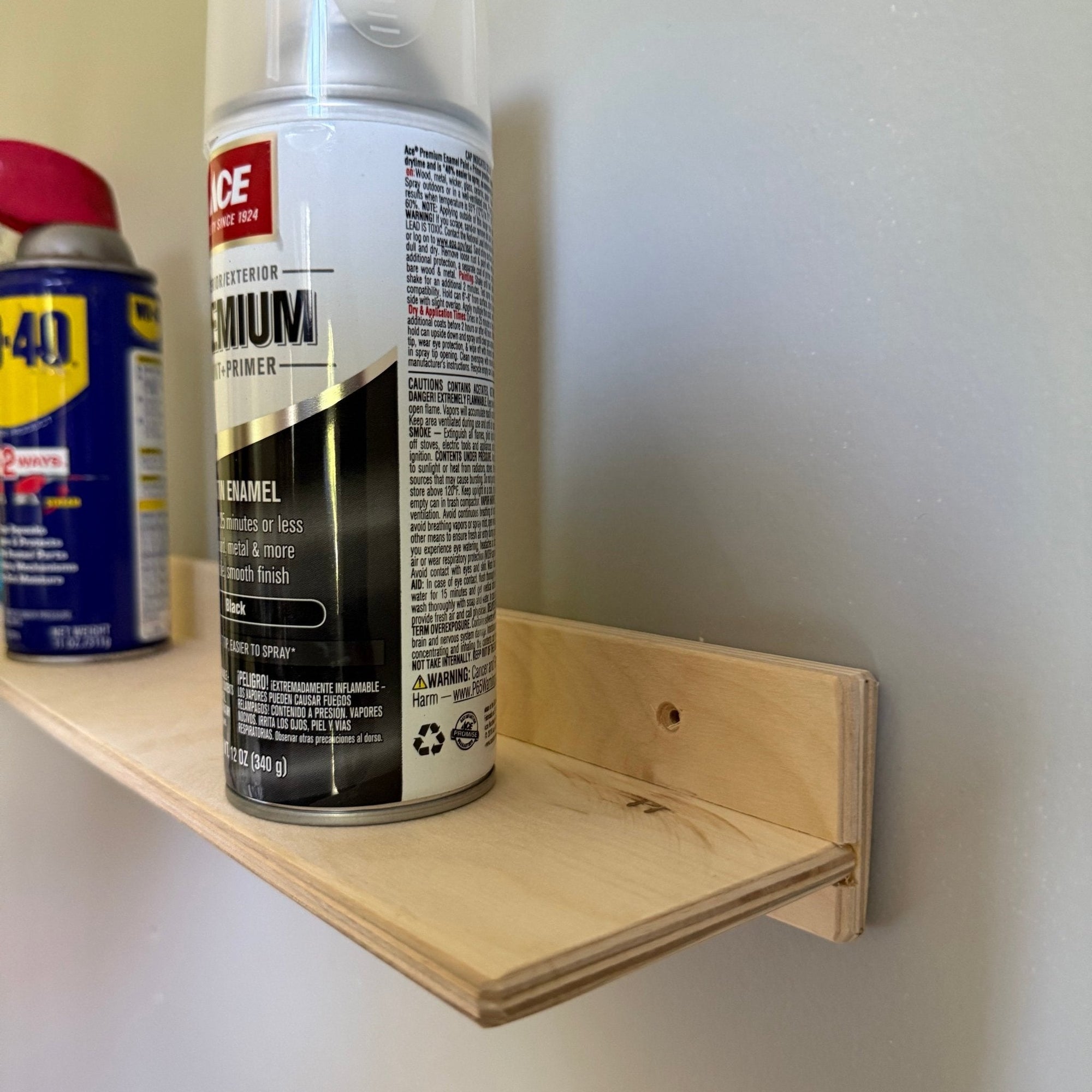 Ledge Shelf – Garage Organization for Bottles & Cans