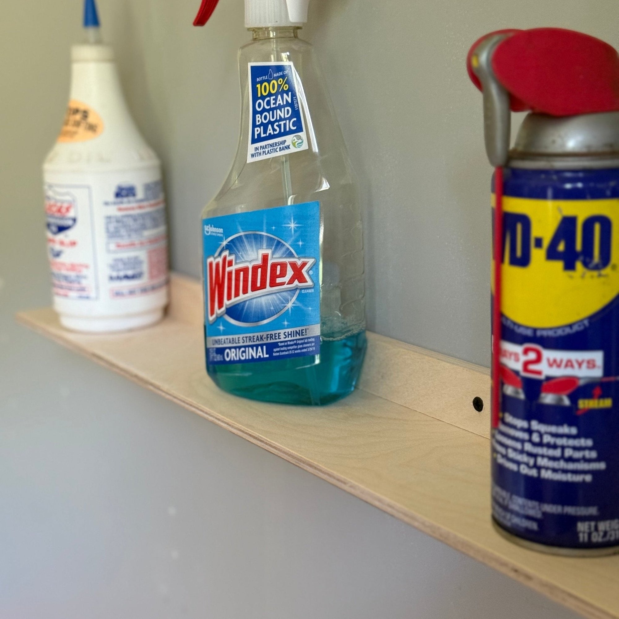 Ledge Shelf – Garage Organization for Bottles & Cans