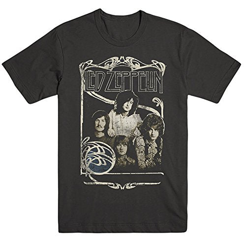 Led Zeppelin 1969 Band Photo Mens T-shirt