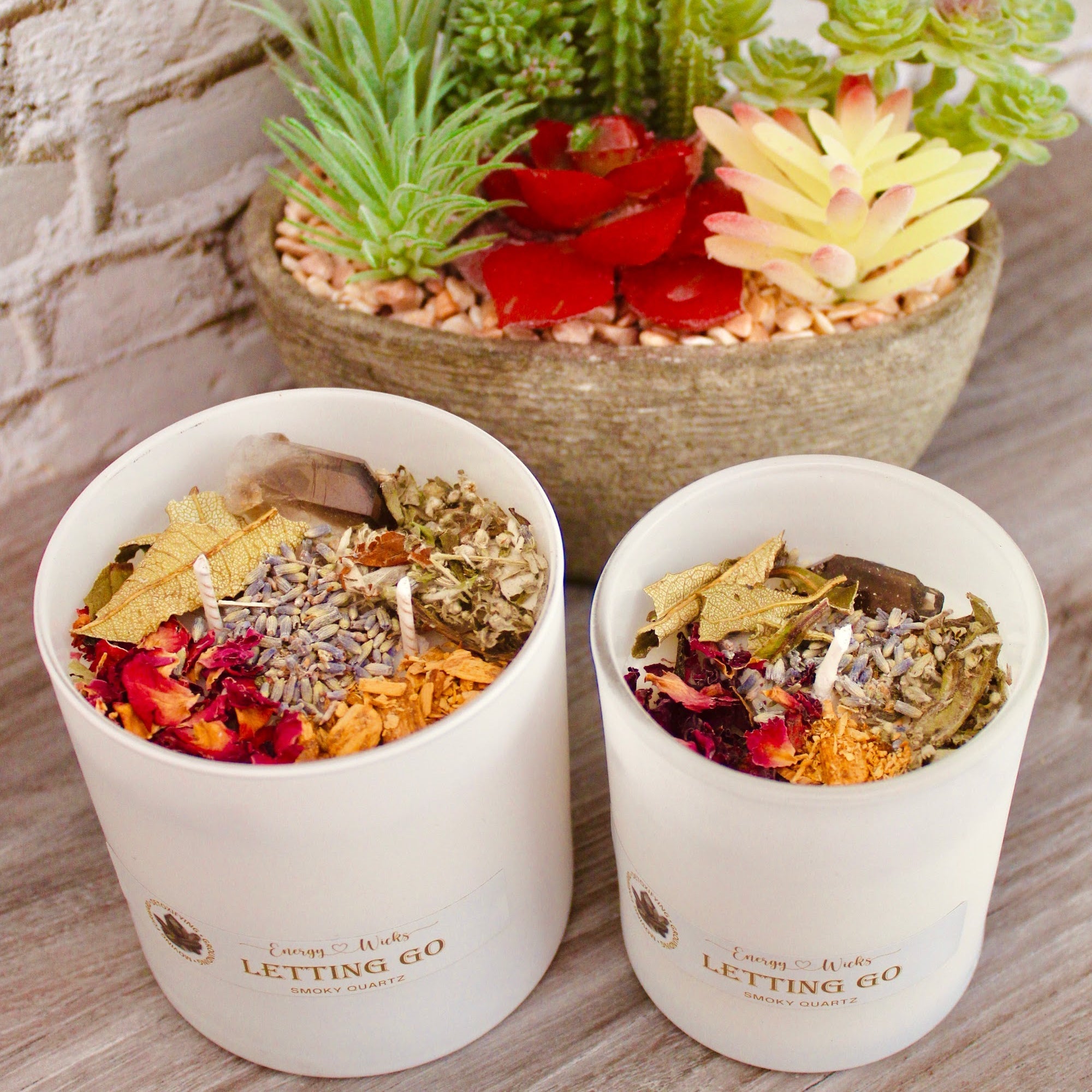 Letting Go Crystal Candle
