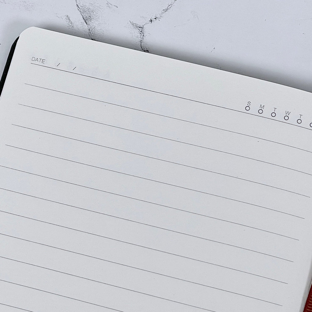 Lined Journal & Pen Gift Set— Black (FREE Engraving)