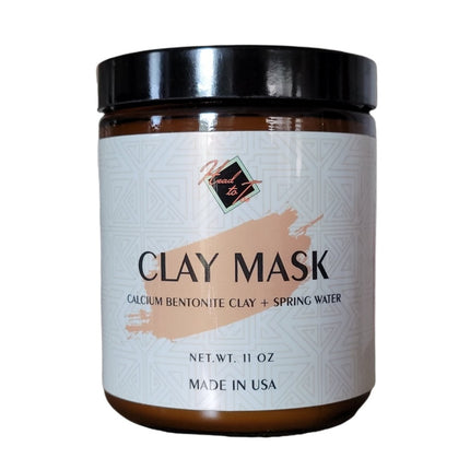 Calcium Bentonite Clay Face Mask - Ready-to-Use, Pure Spring Water