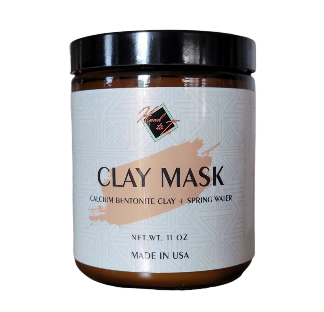 Calcium Bentonite Clay Face Mask - Ready-to-Use, Pure Spring Water