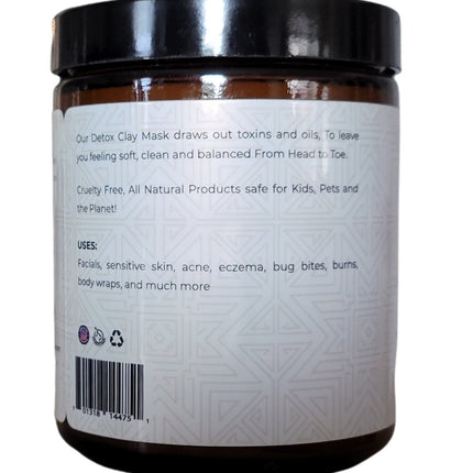 Calcium Bentonite Clay Face Mask - Ready-to-Use, Pure Spring Water