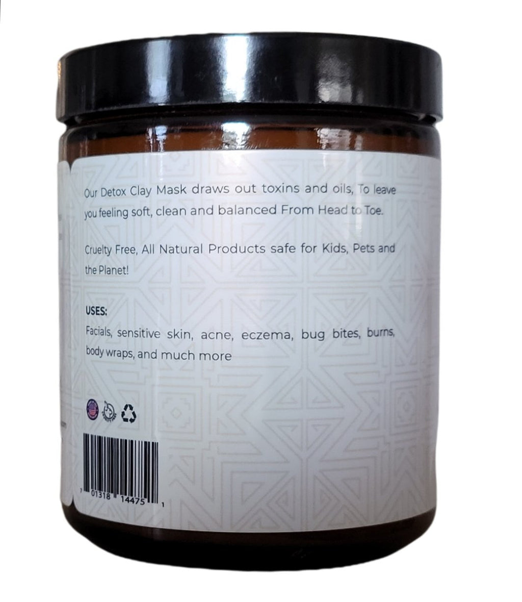 Calcium Bentonite Clay Face Mask - Ready-to-Use, Pure Spring Water