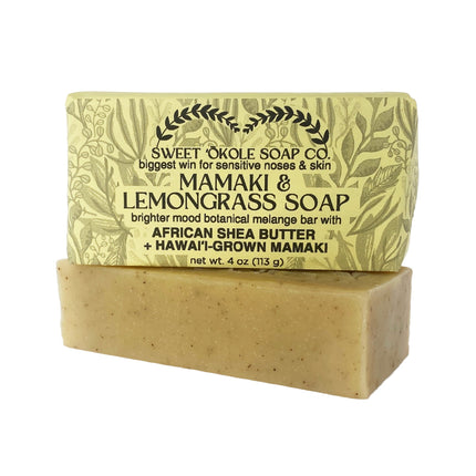 Mamaki Lemongrass Soap, Vegan Palm-Free Bar