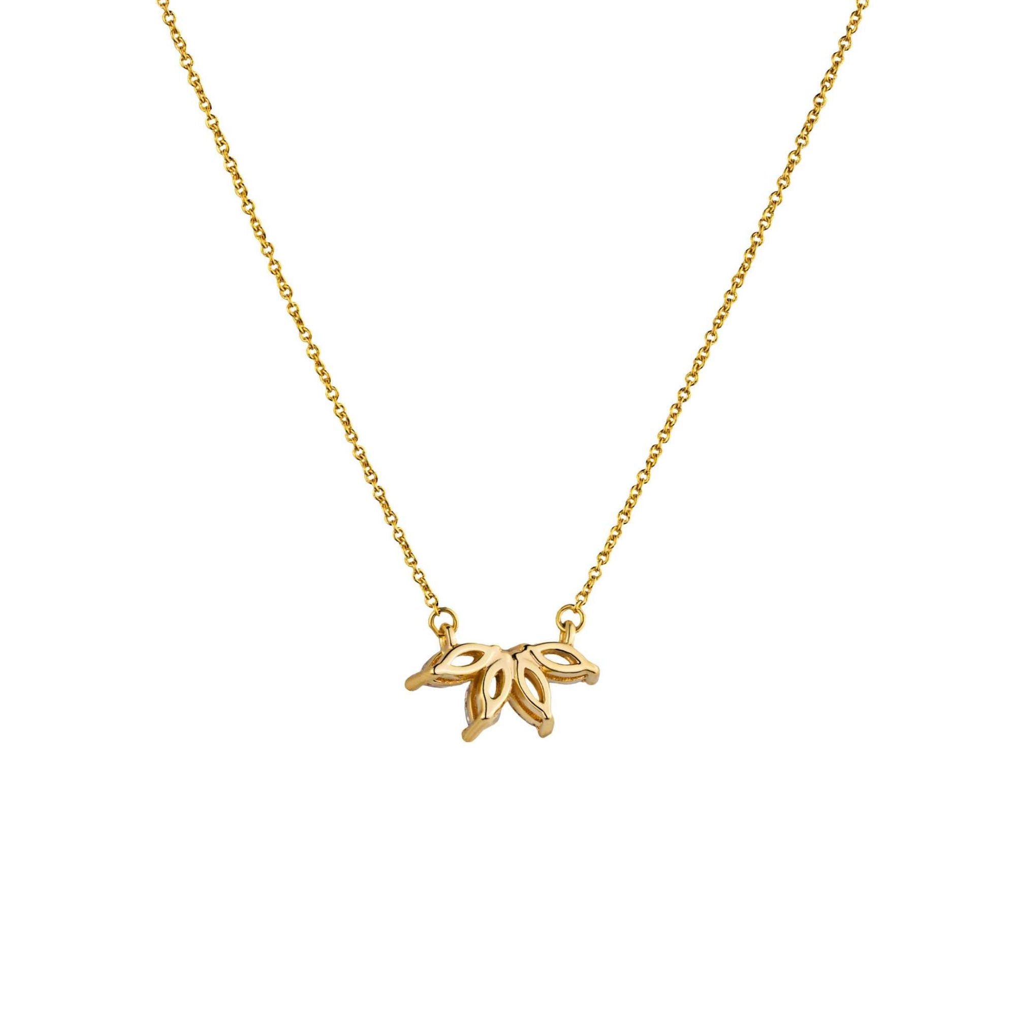 Marquise Flower Necklace