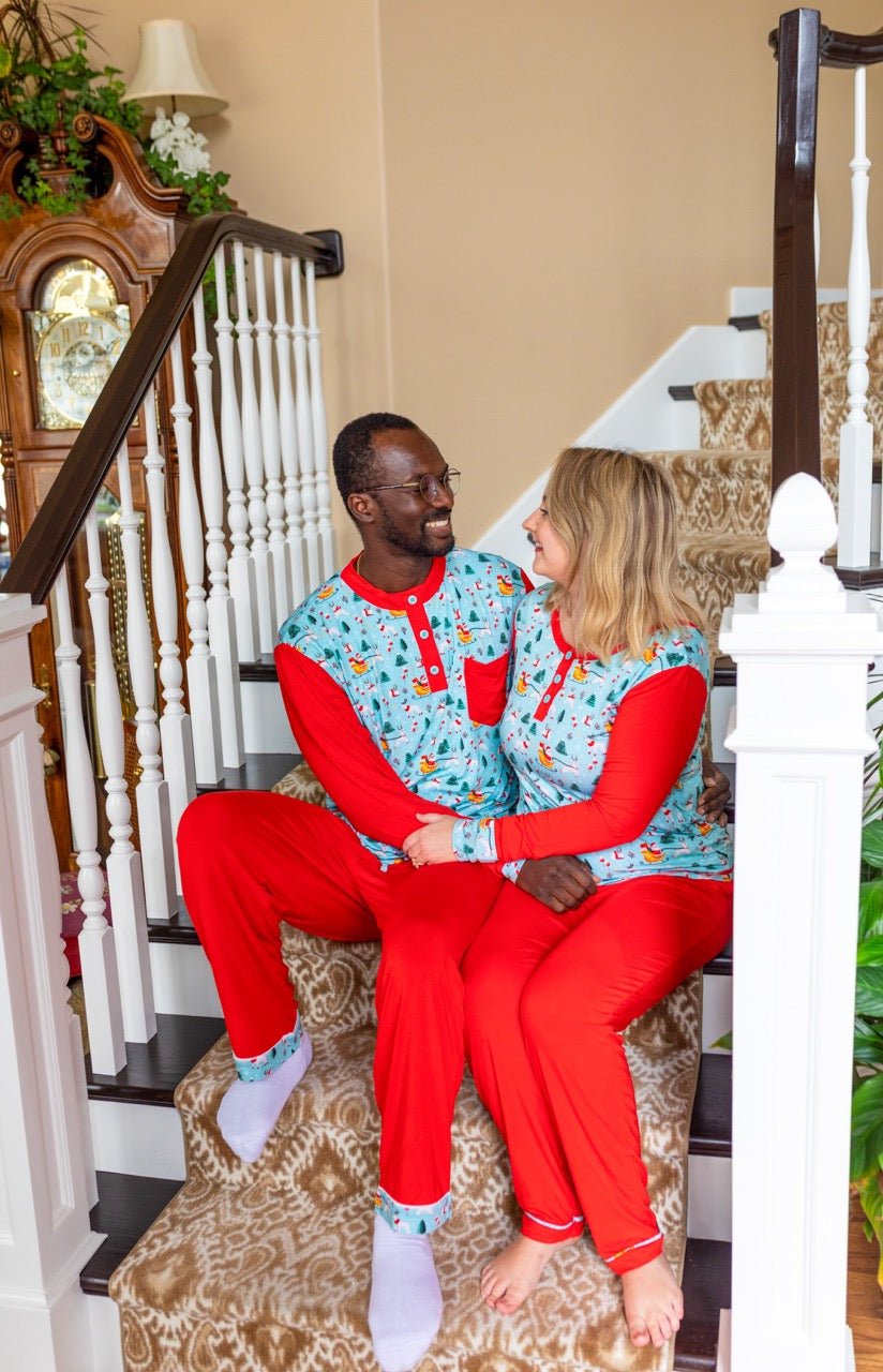 Men's Dark Santa Bamboo Holiday Pajamas