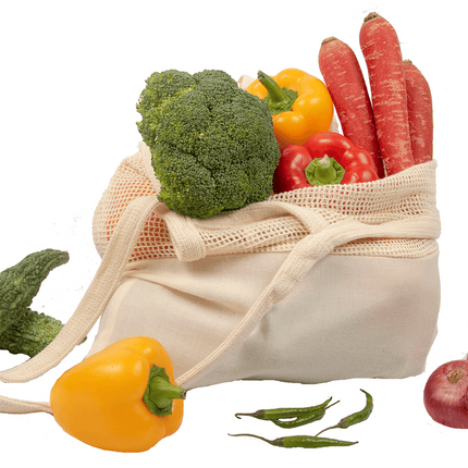 Mesh & Fabric Tote Bag