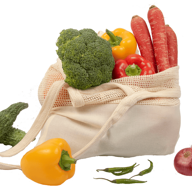 Mesh & Fabric Tote Bag