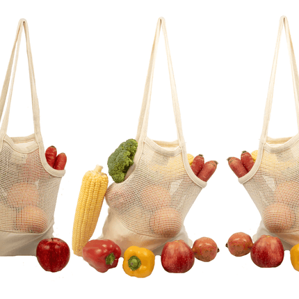 Mesh & Fabric Tote Bag