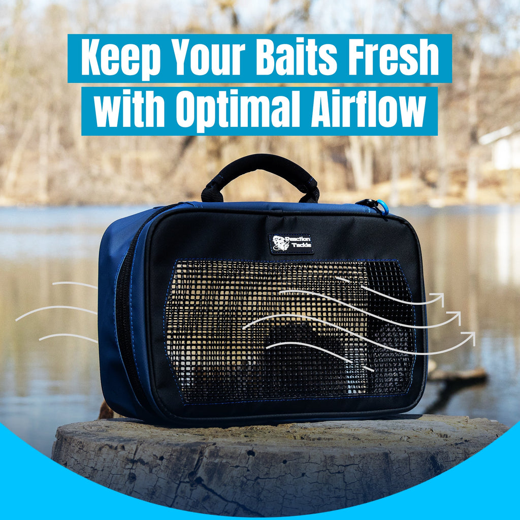 Reaction Tackle Breathable Mesh Bait Binder and Tackle Storage - New