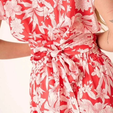 Mittoshop Tropical Print Top and Skirt Set