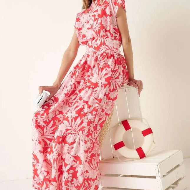 Mittoshop Tropical Print Top and Skirt Set