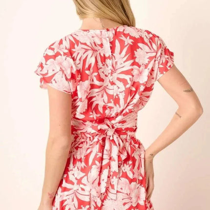 Mittoshop Tropical Print Top and Skirt Set
