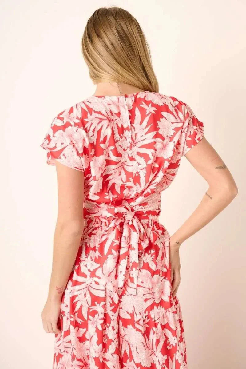Mittoshop Tropical Print Top and Skirt Set