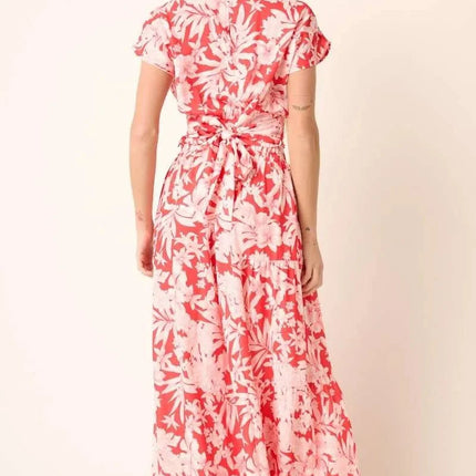 Mittoshop Tropical Print Top and Skirt Set