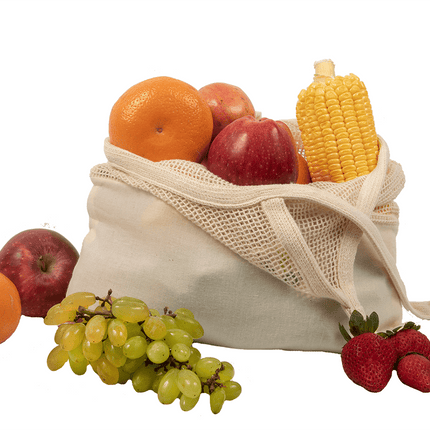 Mesh & Fabric Tote Bag