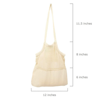 Mesh & Fabric Tote Bag