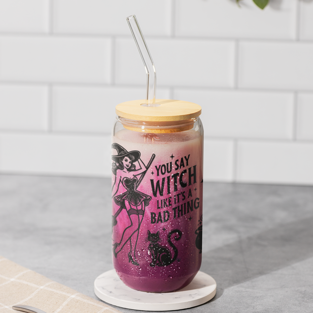 You Say Witch 16oz. Glass Cup