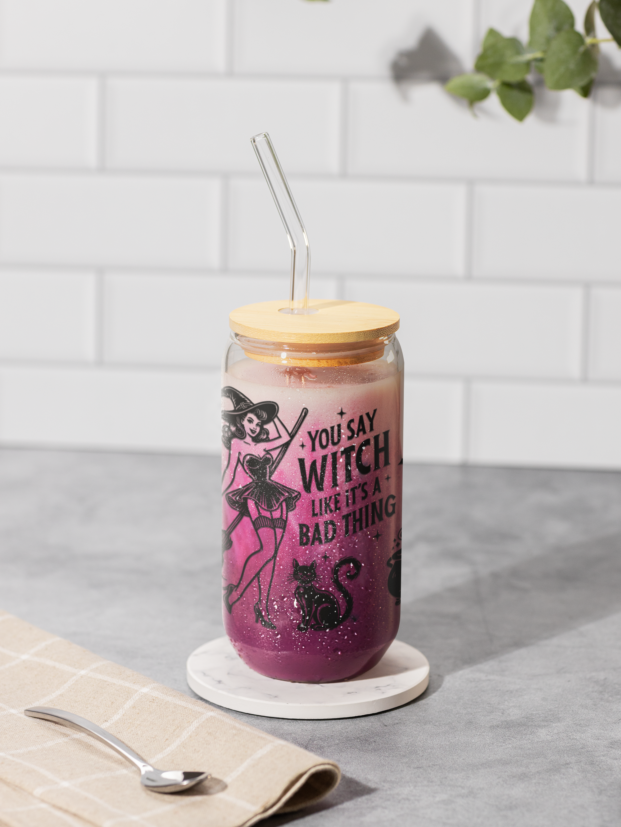 You Say Witch 16oz. Glass Cup