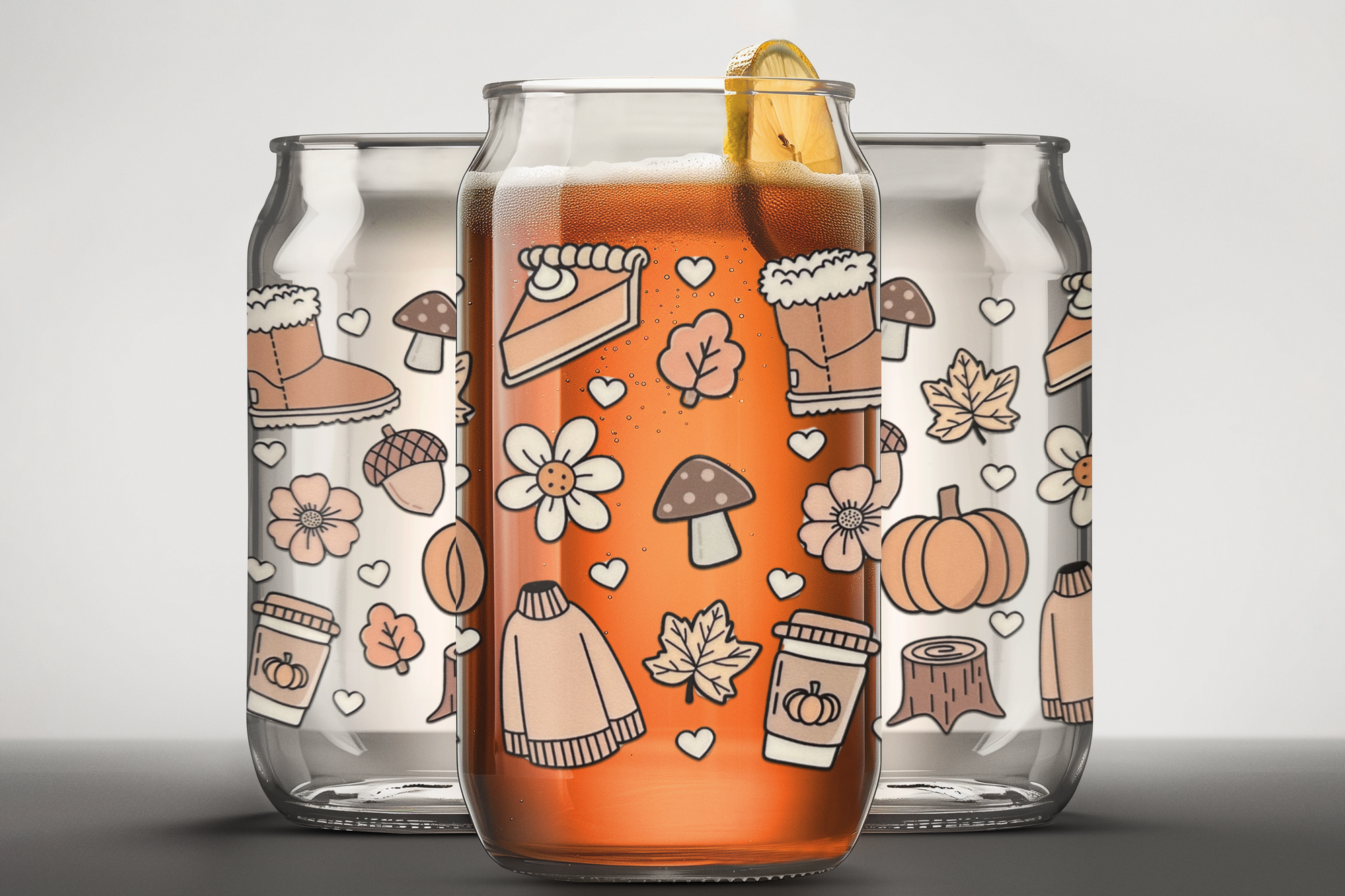 Sweater Weather 16oz. Glass Cup