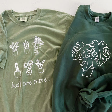 Monstera Plant Crew Sweatshirt