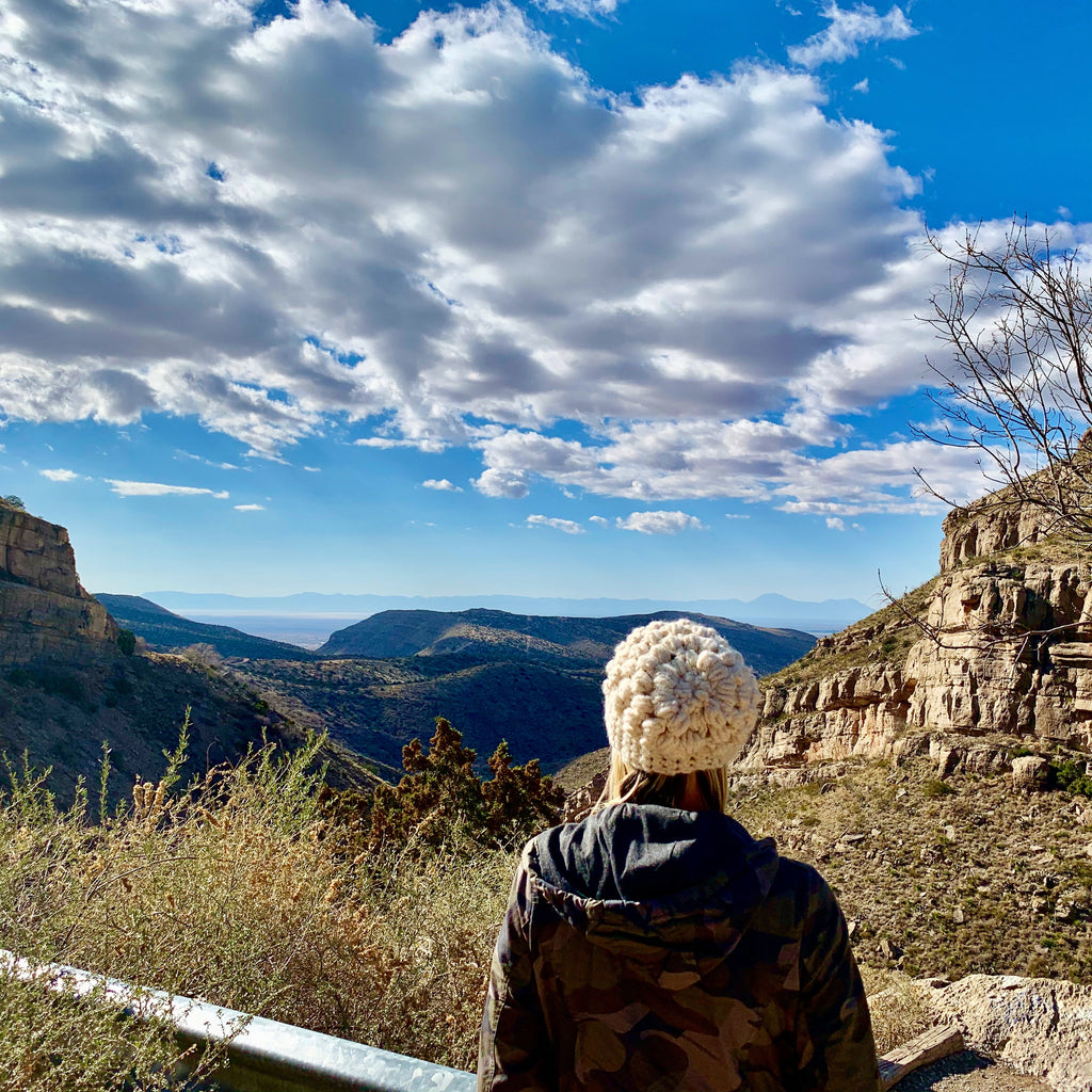 Crochet Slouch Hat | Cream Slouchy Beanie