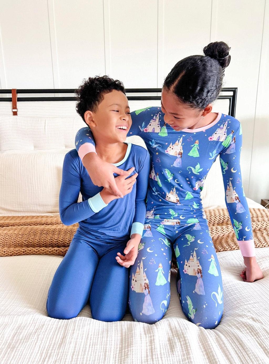 Navy Organic Bamboo Pajama Set