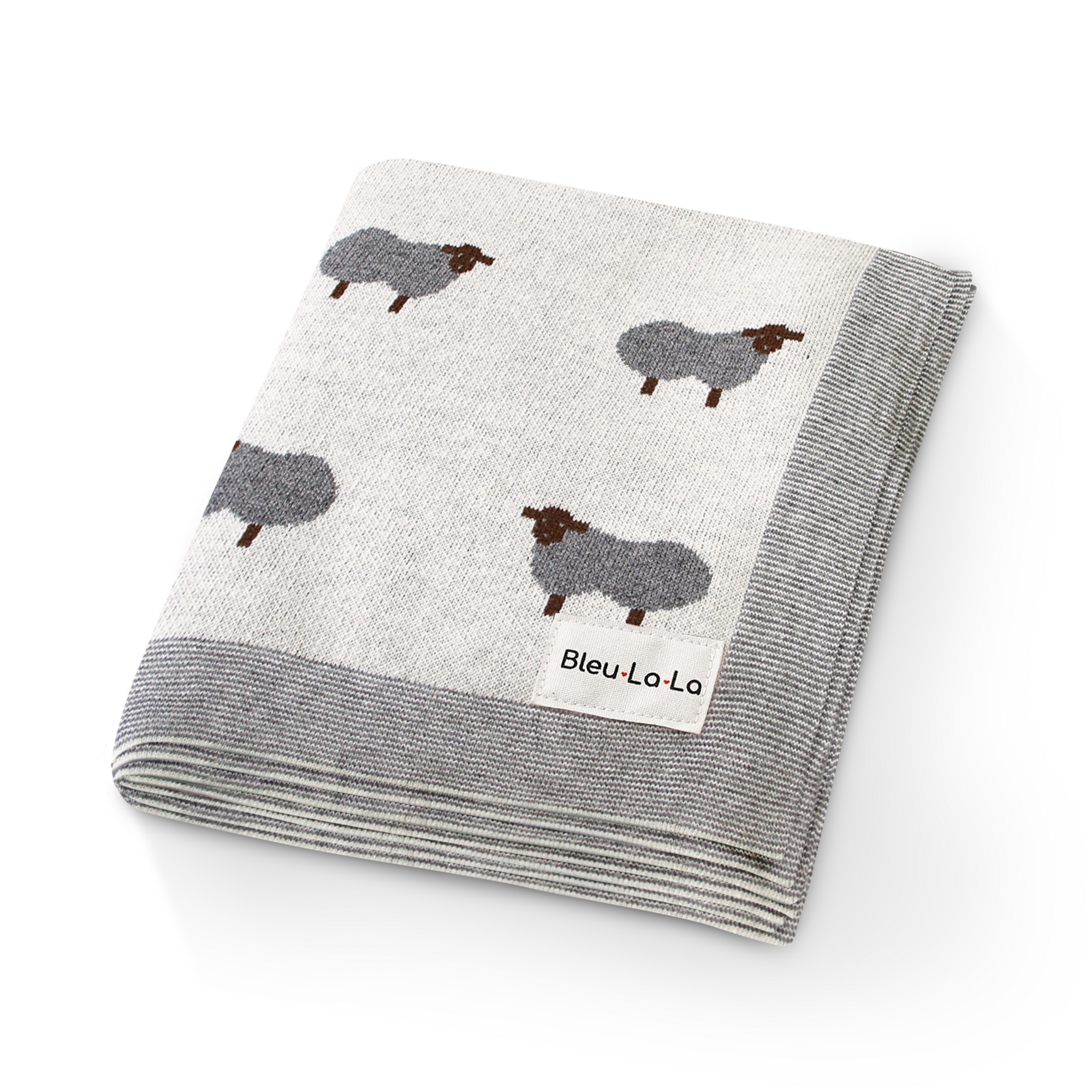 Whimsy Collection - Luxury 100% Cotton Knit Swaddle Baby Blanket