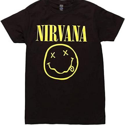 Nirvana Smiley Face Mens T-shirt