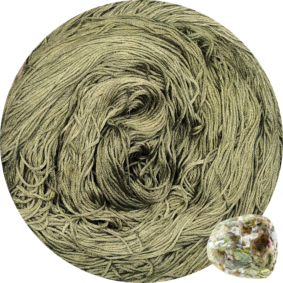 Olivine - Flower Silk by StitchyBox (Standard Colorway)