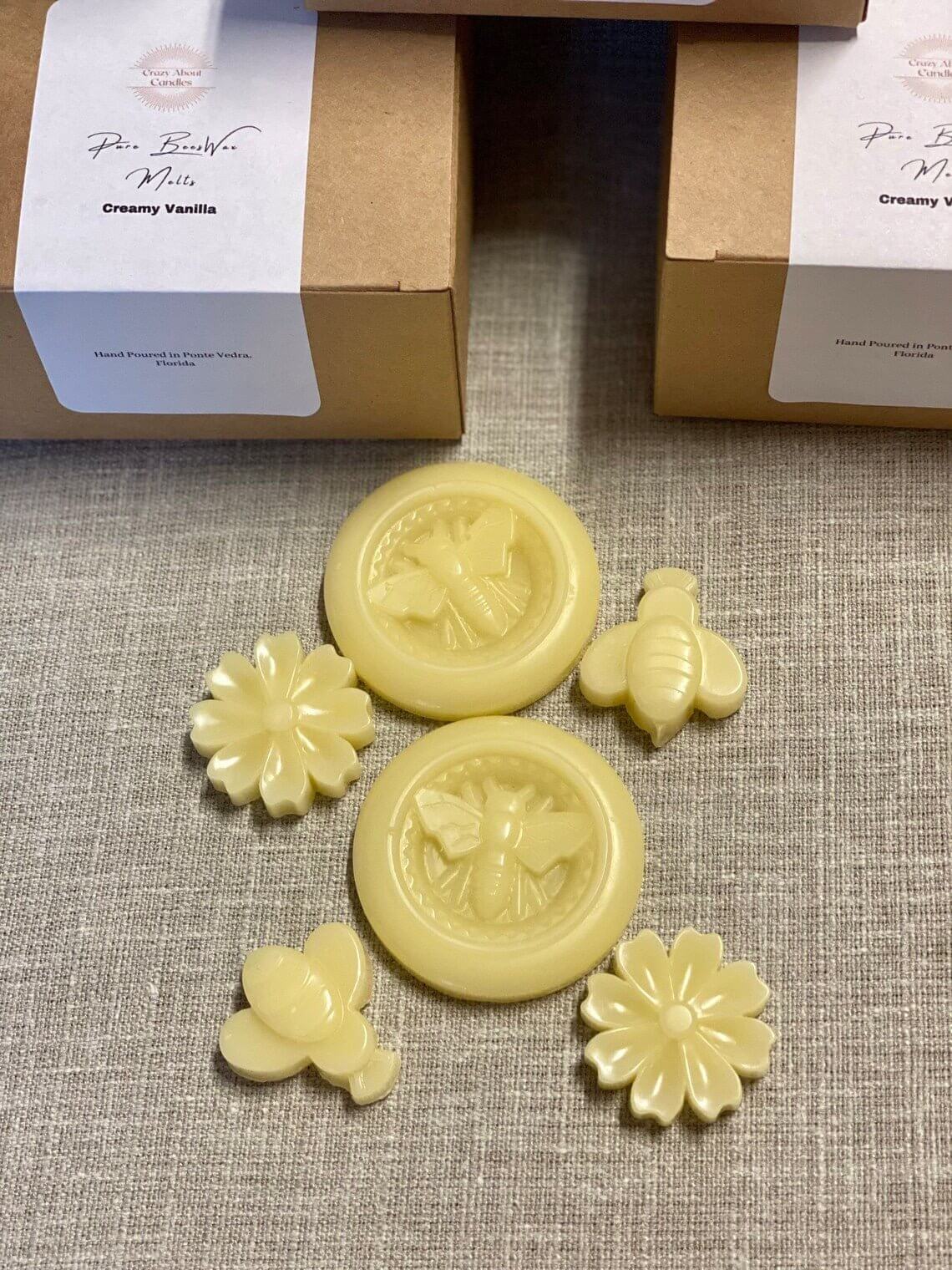 Beeswax Melts - Eco-Friendly Hand-Poured Scented Melts Set of 6 for a Natural Aroma