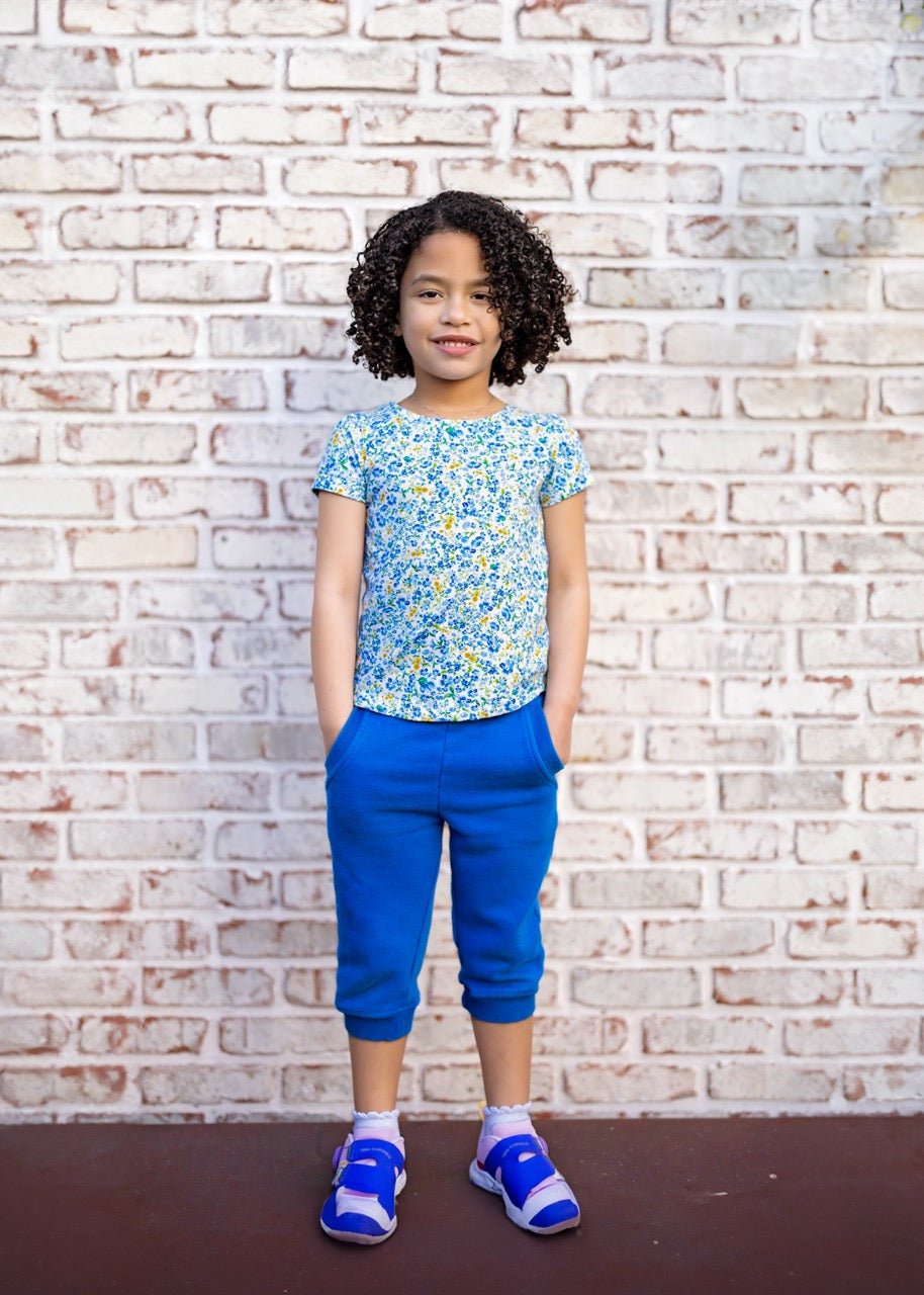 Organic Cotton Floral Fun Puff Sleeve Tee
