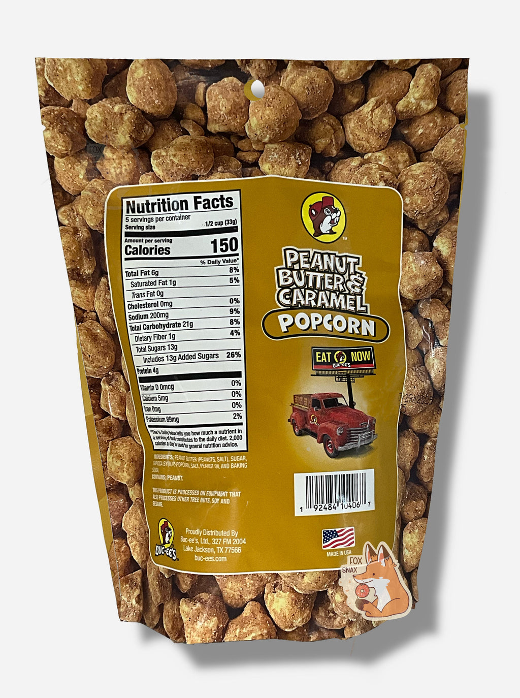 Buc-ee's Peanut Butter & Caramel Popcorn
