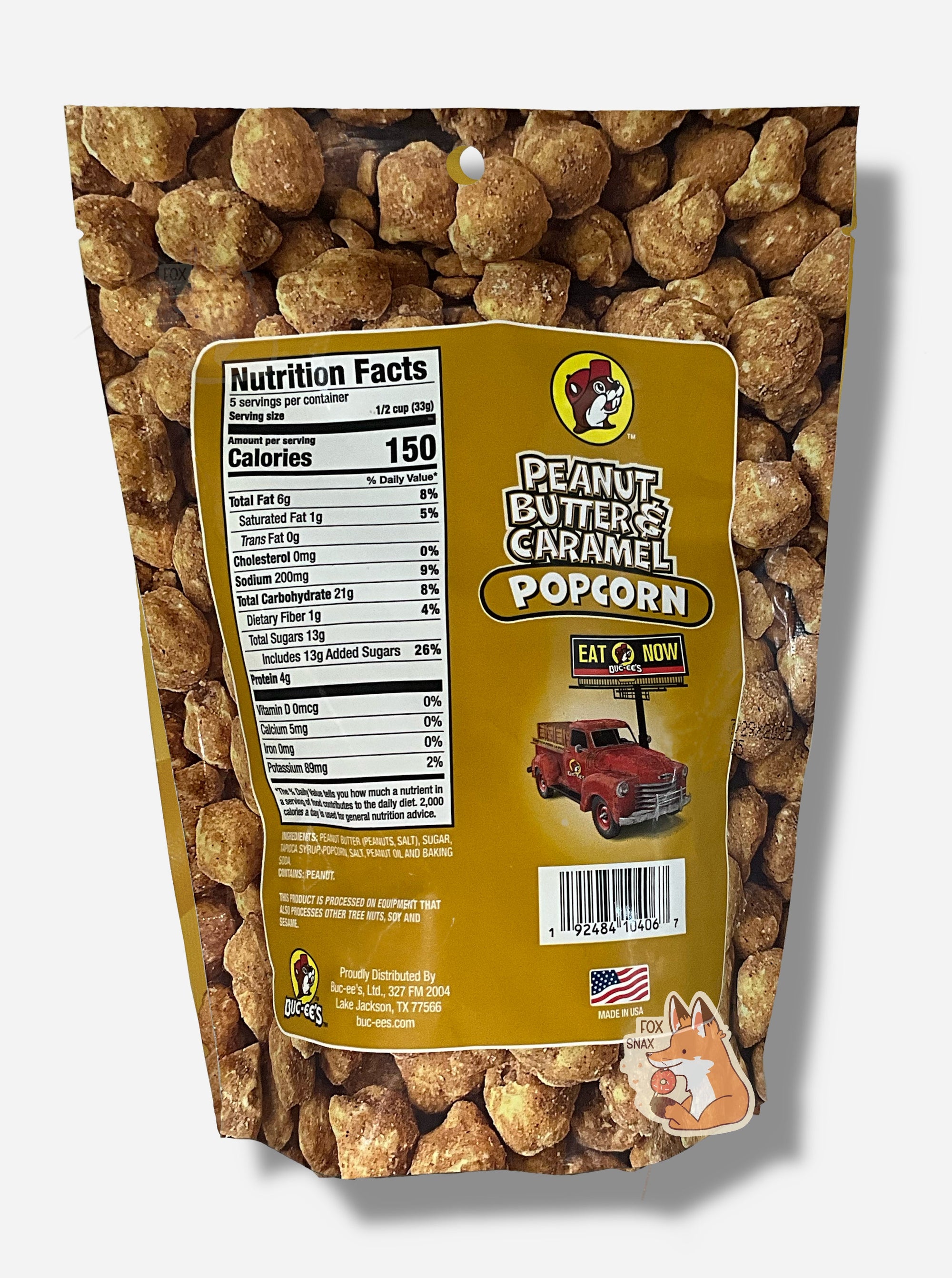 Buc-ee's Peanut Butter & Caramel Popcorn
