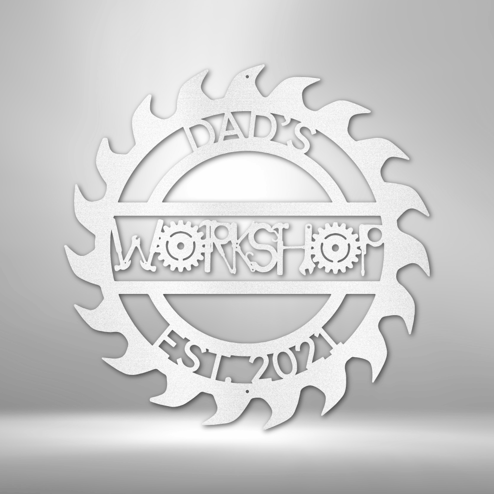 Dad Workshop Garage Personalized Gifts - Custom Metal Sign for Father's Day