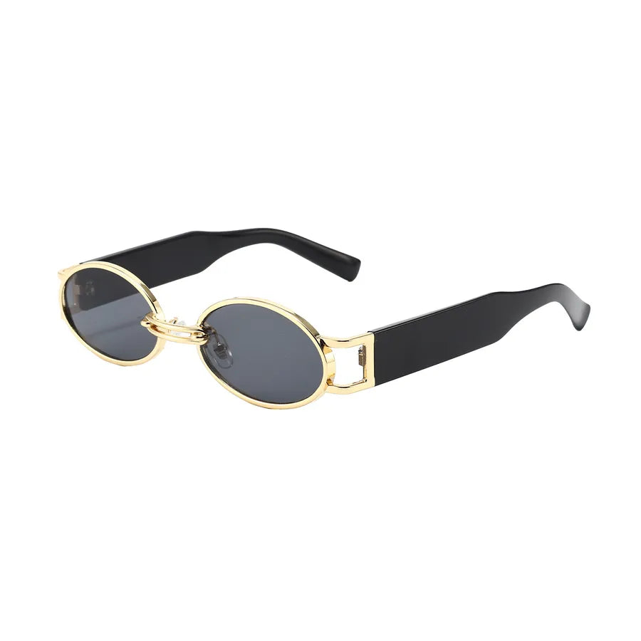 Retro Oval Frame Sunglasses