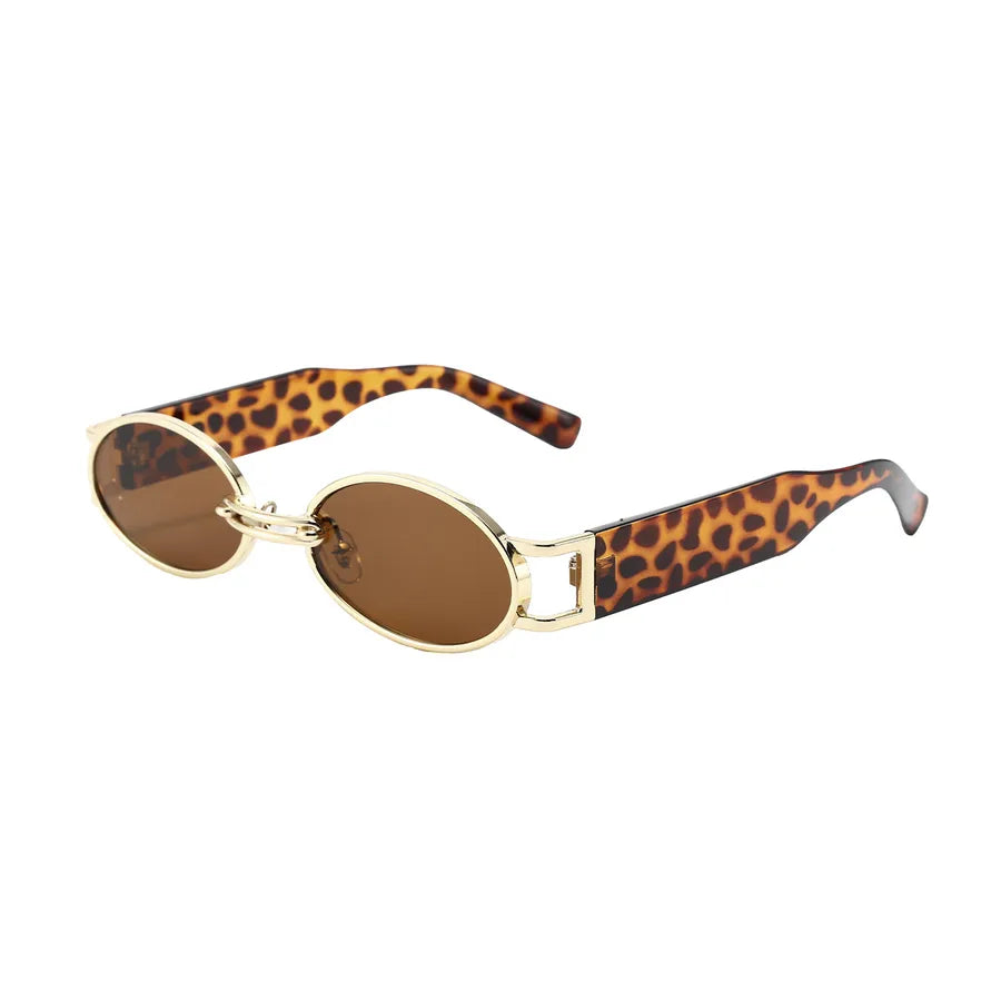 Retro Oval Frame Sunglasses