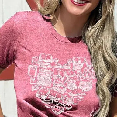 Cozy bookish tee and socks bundle