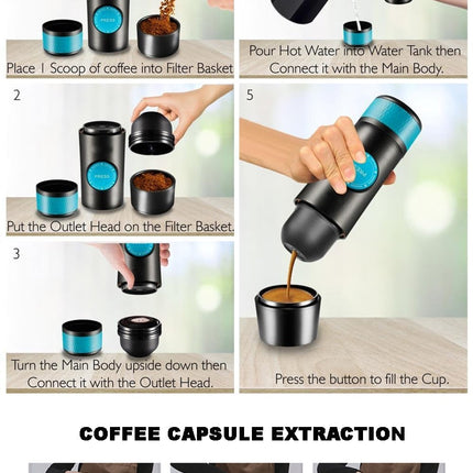 2 IN 1 CAPSULE & GROUND MINI ESPRESSO