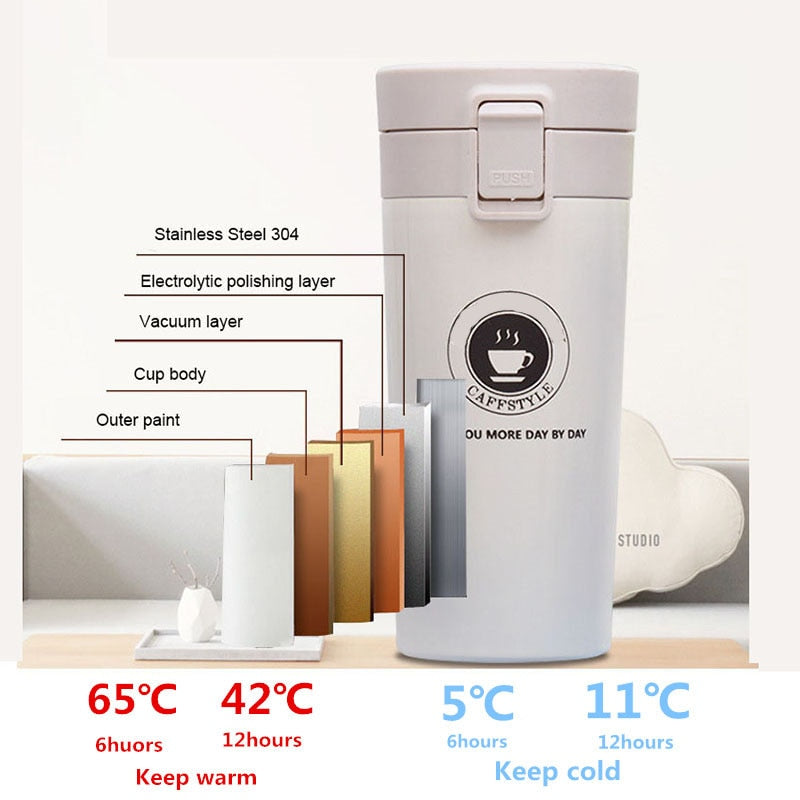SLIM STRAIGHT COFFEE FLASK