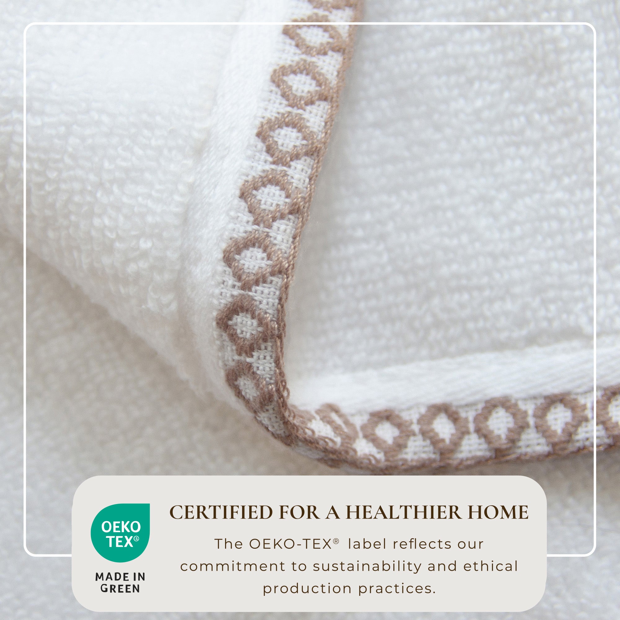 Cotton Border-Stitched 6-Piece Towel Set - Valery Collection