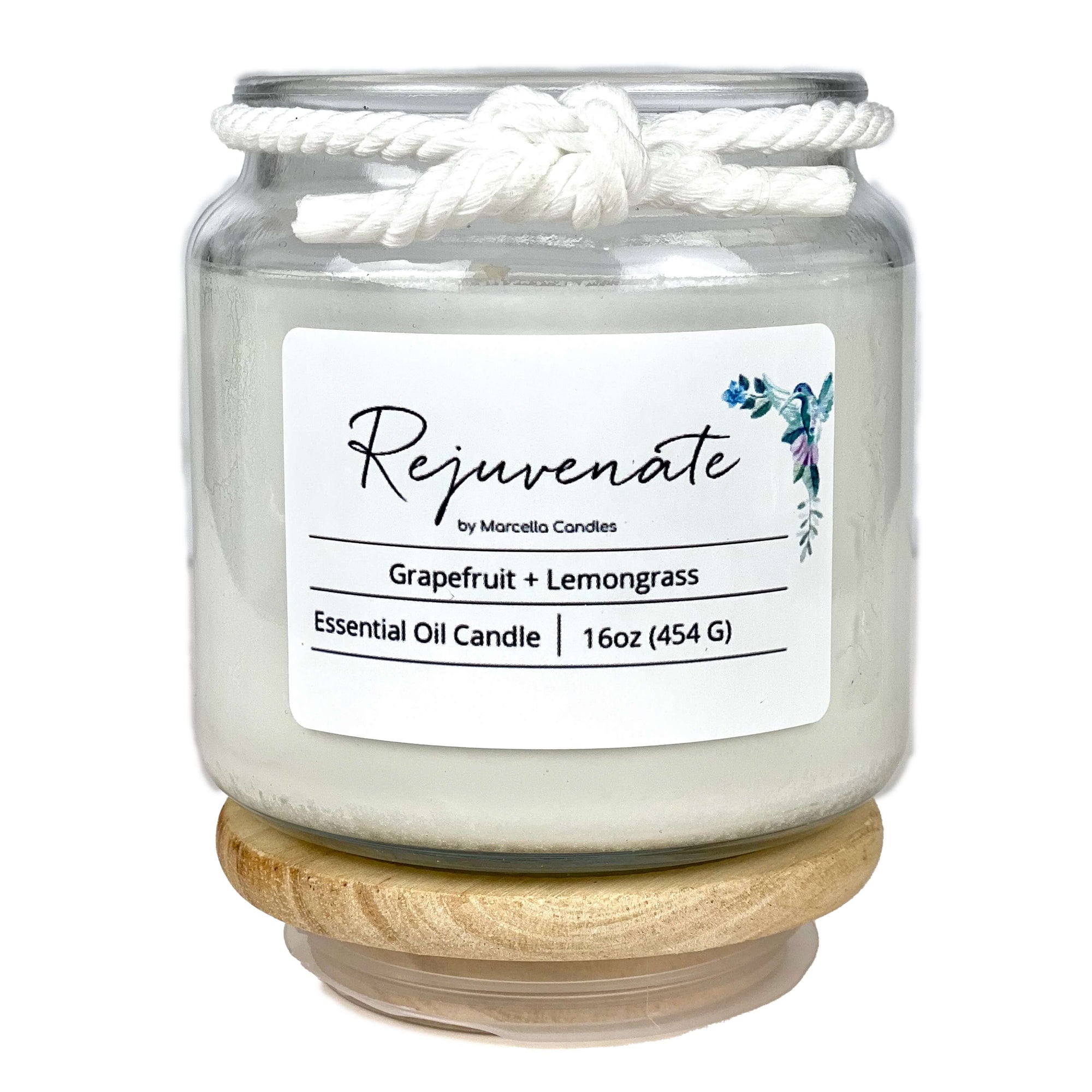Rejuvenate Grapefruit + Lemongrass Aromatherapy Candle